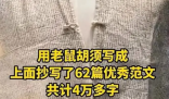 清朝作弊衣上用老鼠须抄了4万多字 始料未及真相简直太意外了