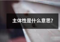 主体性是什么意思 主体性是指一个人或事物具有自我主导自我决定的能力和特征